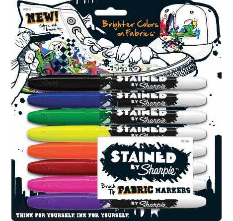 Sharpie Marcadores Para Tela Paquete Con 8 Brillantes