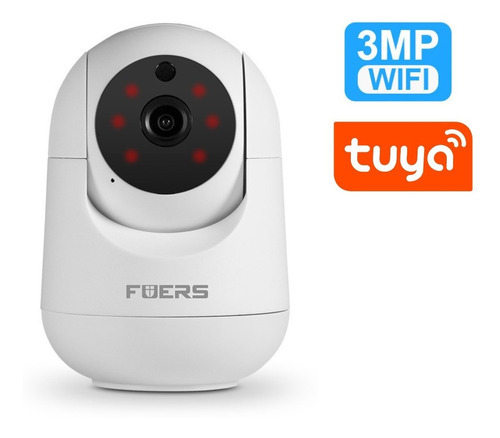 Câmera Segurança Inteligente Wifi Tuya 3mp Fluers 