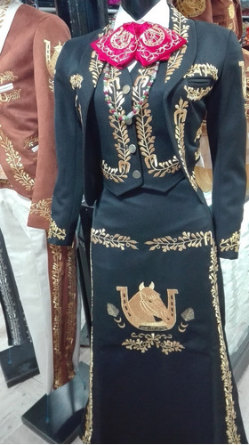 Traje De Charro Dama Mexicana Lujo Charra Suit Envio Gratis