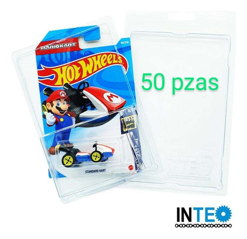 Protector De Plástico Hot Wheels Básico (50 Pzas) 