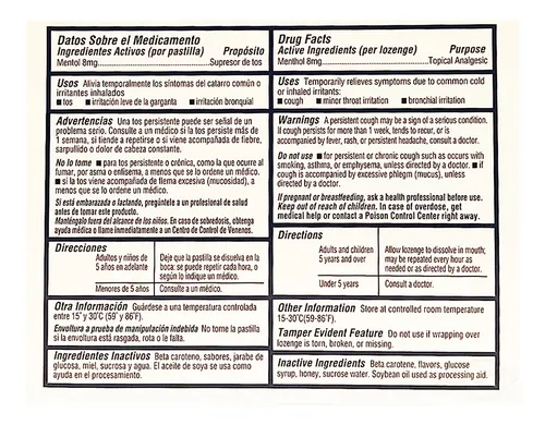 Flanax De Pastillas Para La Tos De Alivio De 20 Unidades