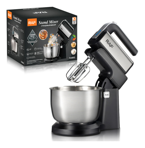 Batidora de pie Raf R6652 negra 220 V