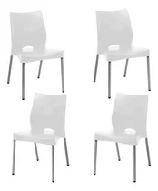 Comprar Sillas Plasticas Apilables Diseño Malba X 4 Cocina Comedor