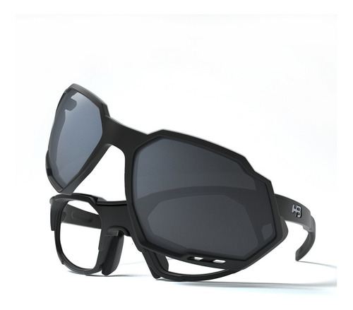 Óculos Hb Rush Matte Multi Black Gray P/ Uso Com Grau