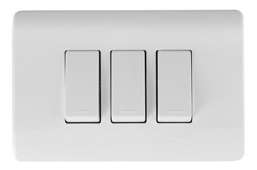 Interruptor Triple (9/32) 10 A Blanco Genesis