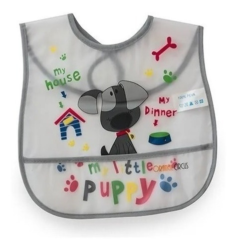 Imagen 2 de 2 de Babero Vinílico Sin Mangas Bolsillo Impermeable Art 8921