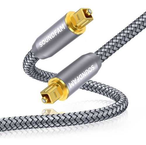 Cable De Audio Óptico Digital Cable Toslink Chapado D...