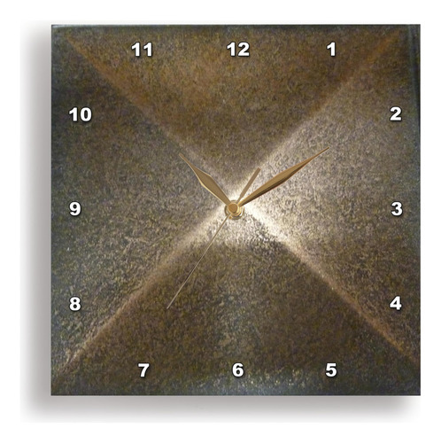 Reloj Pared Medallon Metal Bronce