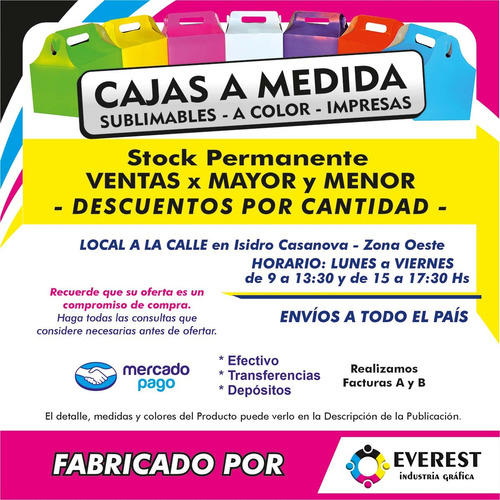 Cajita Feliz Cfz1 Ventana X 100u Packaging Blanco Madera
