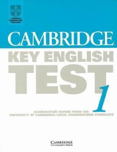 Libro - Cambridge Key English Test 1 - Ket Examination Pape