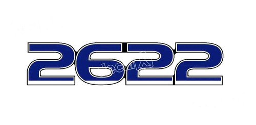 Adesivo Emblema Resinado Caminhão Compatível Ford 2622 Cm25