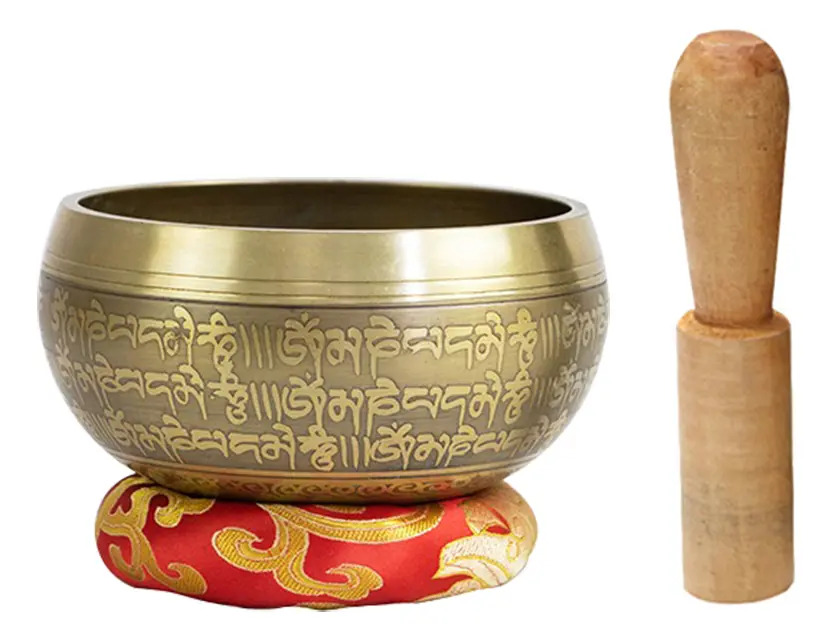 Juego De Cuencos Tibetanos Clásicos , Para La Meditación Y La Curación De Los Chakras Calibre 8cm