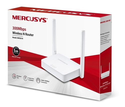 Router Inalambrico Mercusys / 2 Antenas 300 Mbps / Mw302r 