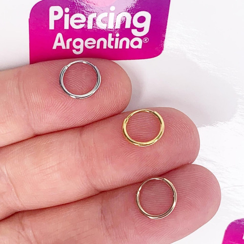 Imagen 2 de 2 de Aros / Piercings Argollitas Clicker Piercing Argentina ®