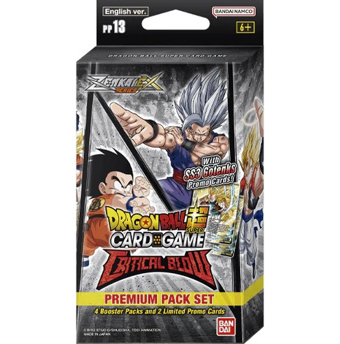Dragon Ball Super Card Game Critical Blow Premium Pack Set