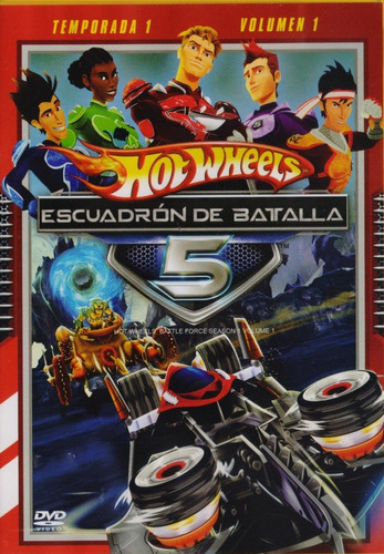 Hot Wheels Escuadron De Batalla 5 Temporada 1 Volumen 1 Dvd