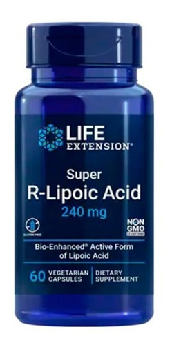 Life Extension Superacido R Lipoico 240 Mg 60 Vegcaps Sabor Neutro