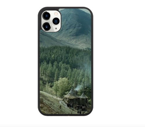 Funda Protector Para iPhone Harry Potter Cabaña Hagrid