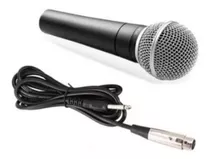 Comprar Microfone Com Fio Dinâmico Profissional Metal 5mts Sm-58 
