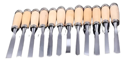 Gubias Para Tallar Madera 12 Unidades + Estuche Organizador