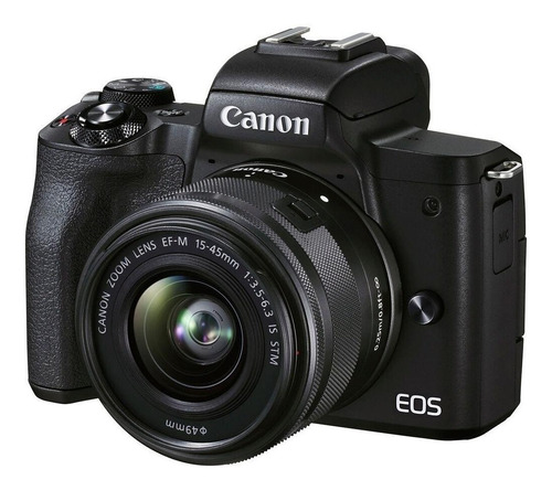 Imagen 3 de 7 de Canon EOS Kit M50 Mark II + lente EF-M 15-45mm f/3.5-6.3 IS STM sin espejo color negro