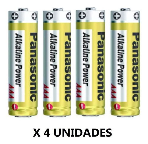 Imagen 2 de 5 de Pila Aaa Alcalina Panasonic 1.5 V X 4 Unidades