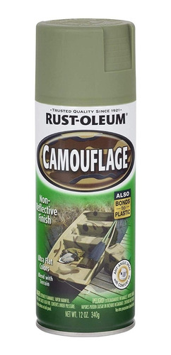 Pintura Spray Rust-oleum 340 Gr Camuflado Mate Verde Militar