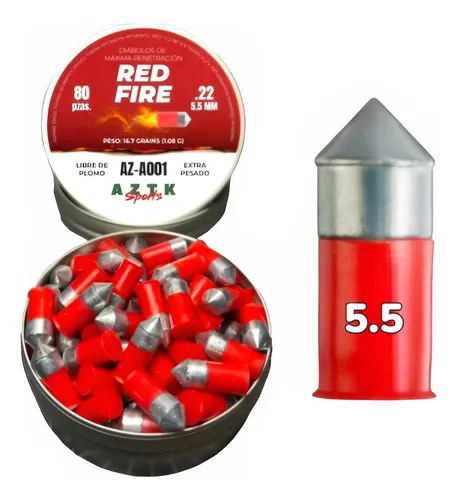 comprar Diábolos De Acero Aztk Red Fire 5.5 80 Pzas.  Penetrator