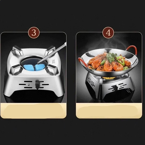 Sartén De Cocina De Acero Inoxidable 9 Pulgadas Con Tapa