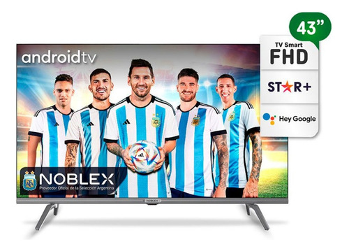 Imagen 3 de 10 de Smart Tv Noblex 43 Fhd Android Tv 220v Dr43x7100