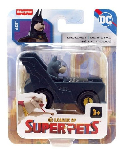 Carrinho Die Cast Dc Super Pets Ace O Bat-cao Mattel Hgl20