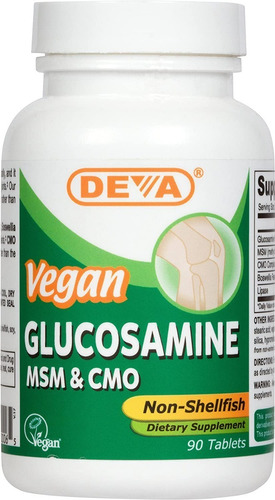 Glucosamina 1500 Mg Deva Vegan - Unidad a $2270
