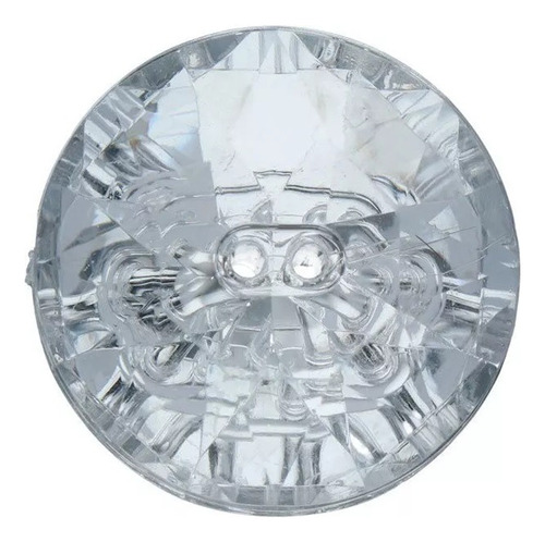 Botón Tapicero Diamante Acrílico (28 Mm) Cristal (50 Pza)