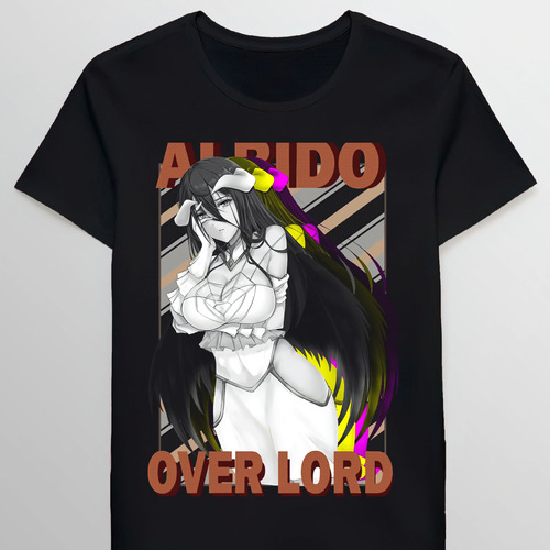 Remera Gift Men Albedo Succubus Overlord Weeaboo Bld Whi2366