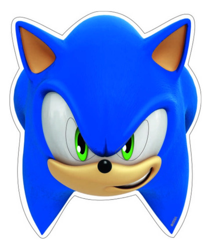 Antifaz De Sonic Mascara Careta Cotillón Cumpleaños 