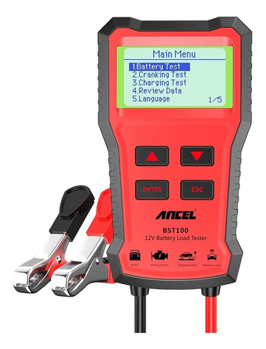 Probador De Batería Automotiva Ancel Bst100 100-2000 Cca 12v