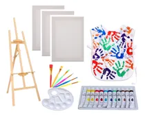 Comprar Atril 90cm, Bastidores, Pinturas, Pinceles, Paleta, Delantal