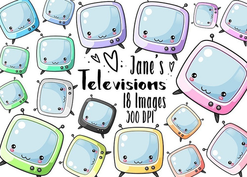 Cliparts Imagenes Png Tv Televisores Colores Pasteles Jk74