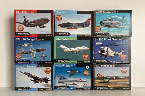 Kit Aviones Para Armar Modelex 1:100 X 8