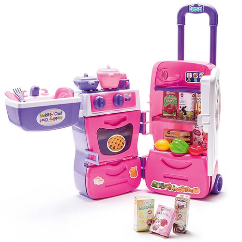 Cozinha Infantil Completa Maleta Mobility Chef Calesita 0304