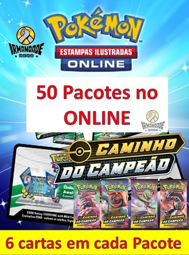 50 Códigos Online Boosters - Caminho Do Campeão Tcgo