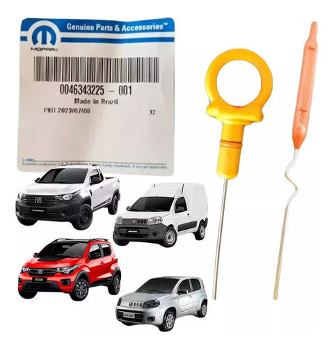 Vareta Nivel Óleo Fiat Mobi Uno Fiorino 1.0 Evo 1.4 Original