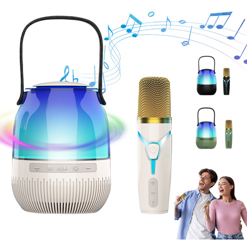 Bocina Karaoke Hi-fi Bluetooth Con Microfonos Inalambrico