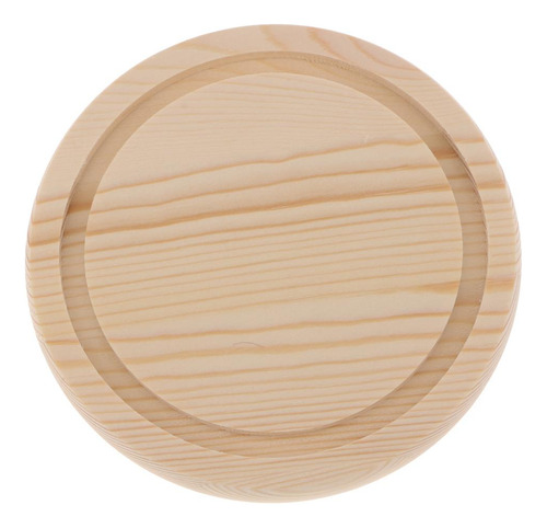 Cúpula Clara Con Base De Madera