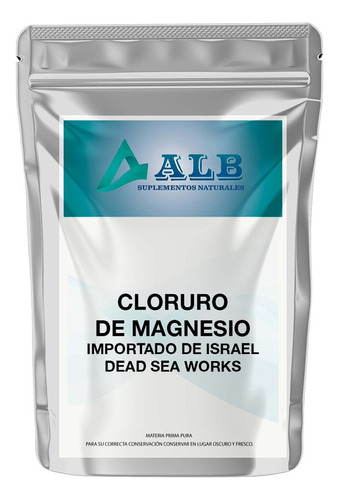 Cloruro De Magnesio Puro De Israel Dead Sea Works 500 Gr Alb