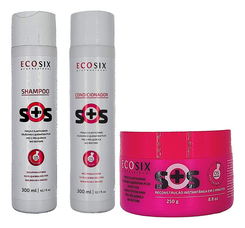 Ecosix Sos Shampoo E Condicionador E Máscara