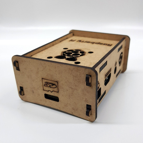 Imagem 7 de 8 de 2 Case Mdf 2,8mm Para Raspberry Pi 2 Pi2 / Pi 3 Pi3 Model B