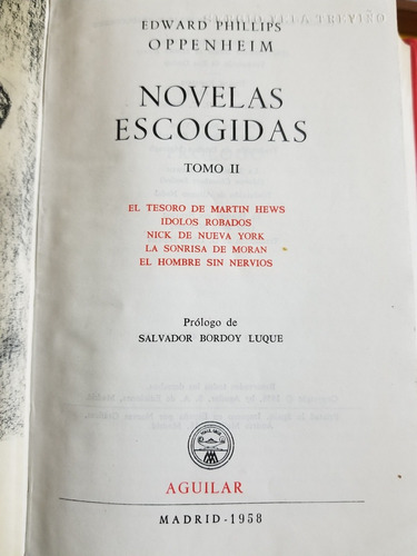 Edward Phillips Oppenheim, Novelas Escogidas Tomo 2