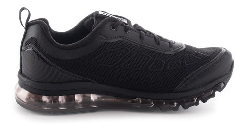 Imagen 5 de 6 de Tenis Karosso Grabado Suela De Aire Negro 7551 Hombre