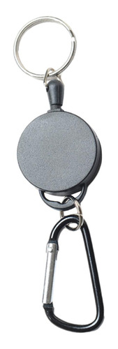 Chaveiro Retrátil Leve, Fivela Rápida, Porta-crachá